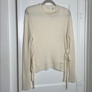 Helmut Lang Tie Side Ribbed Sweater